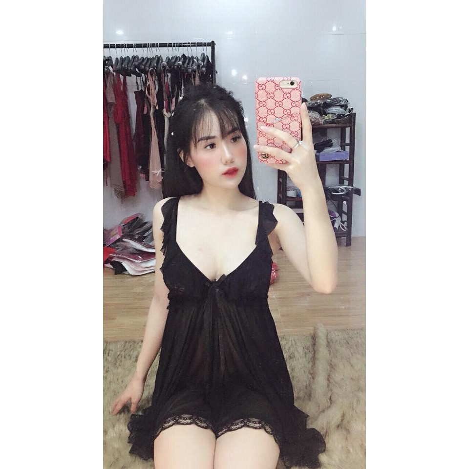 Váy ngủ bèo nơ SIÊU SEXY mẫu ngủ quốc dân -Hàng xịn, giá tốt | BigBuy360 - bigbuy360.vn