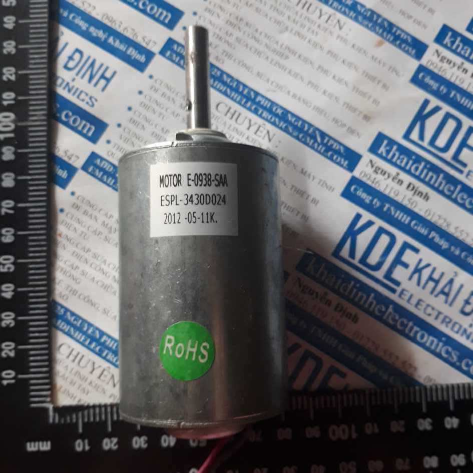 động cơ ESPL 3430D024 24Vdc, 0,2A, 3670V/phút, 440g kde2512
