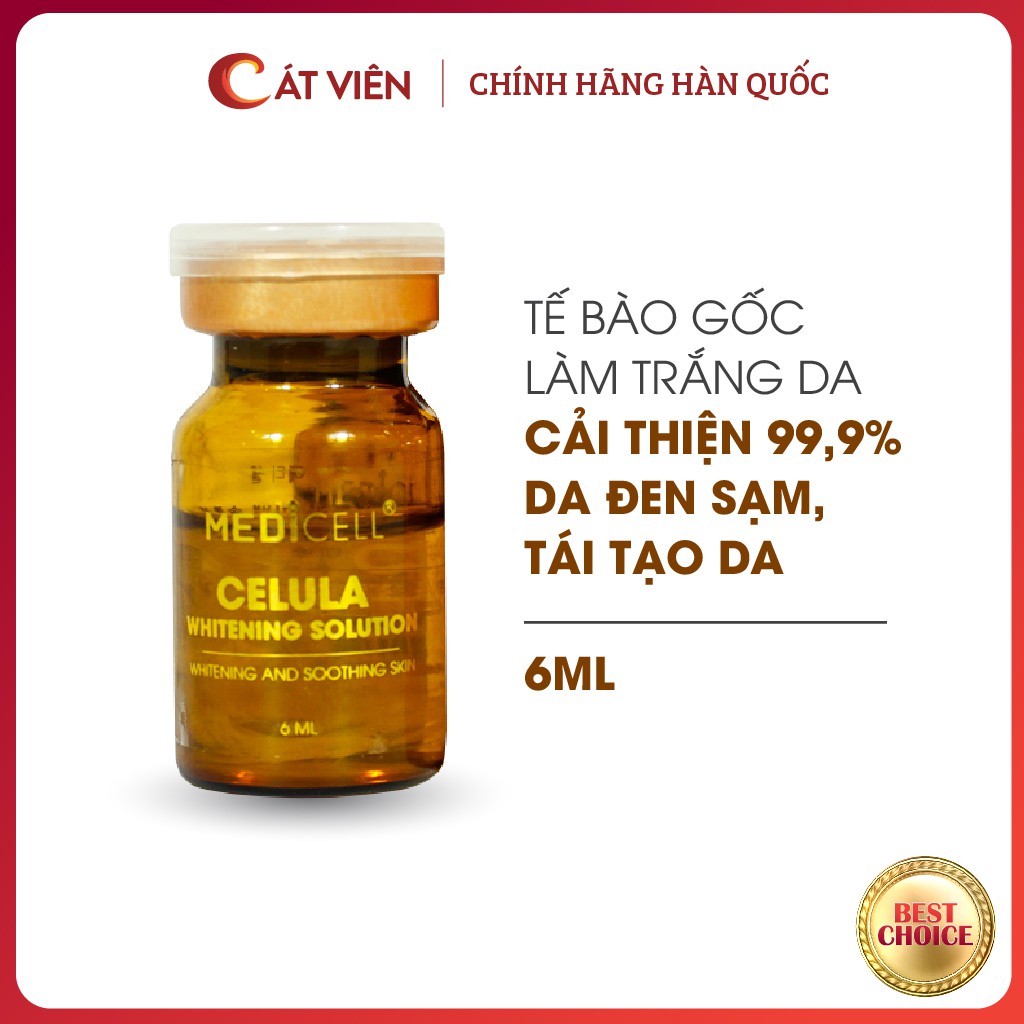 Tế bào gốc dưỡng trắng da Celula Medicell, chăm sóc da mờ thâm sạm se khít lỗ chân lông, dưỡng trắng bật tone - 1 lọ | BigBuy360 - bigbuy360.vn