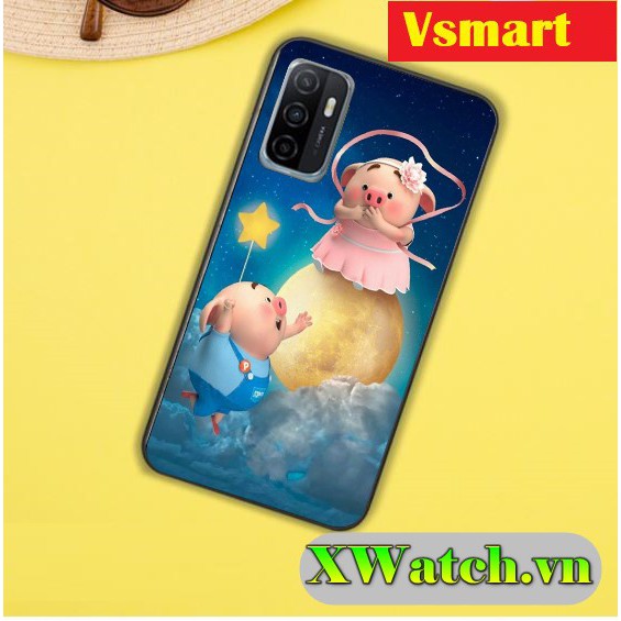 Ốp lưng dẻo TPU Vsmart Joy 3 Vsmart Active 3 Vsmart Star 3 Vsmart Star 4 Vsmart Live 4 in hình Heo P4