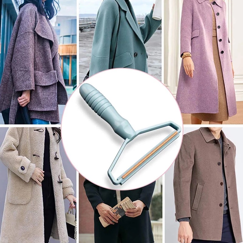 Dụng Cụ Cạo Xơ Vải/Lông Áo Len/Áo Khoác Sweater Hai Mặt Di Động 2 Trong 1 Đa Năng Dùng Tại Nhà