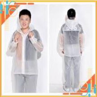 🎯XẢ LỖ🎯 ÁO MƯA BỘ TRONG SUỐT MÀU