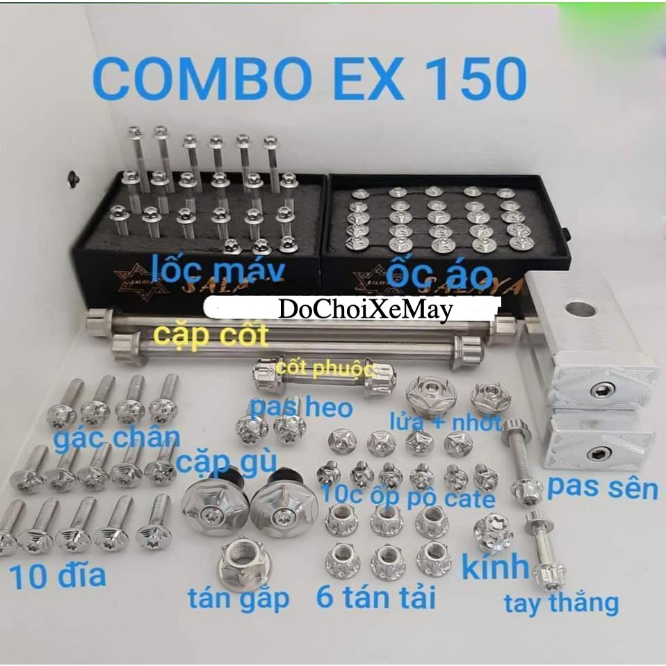 Combo full xe ốc Salaya cho Ex150 Exciter Winner Sonic Satria Wave . DoChoiXeMay