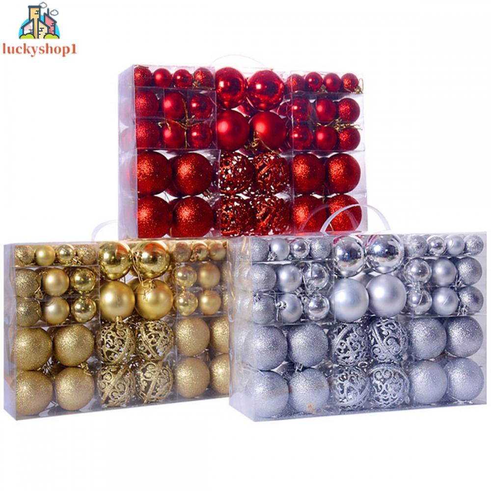 Set 100 Trái Châu Trang Trí Cây Thông Noel