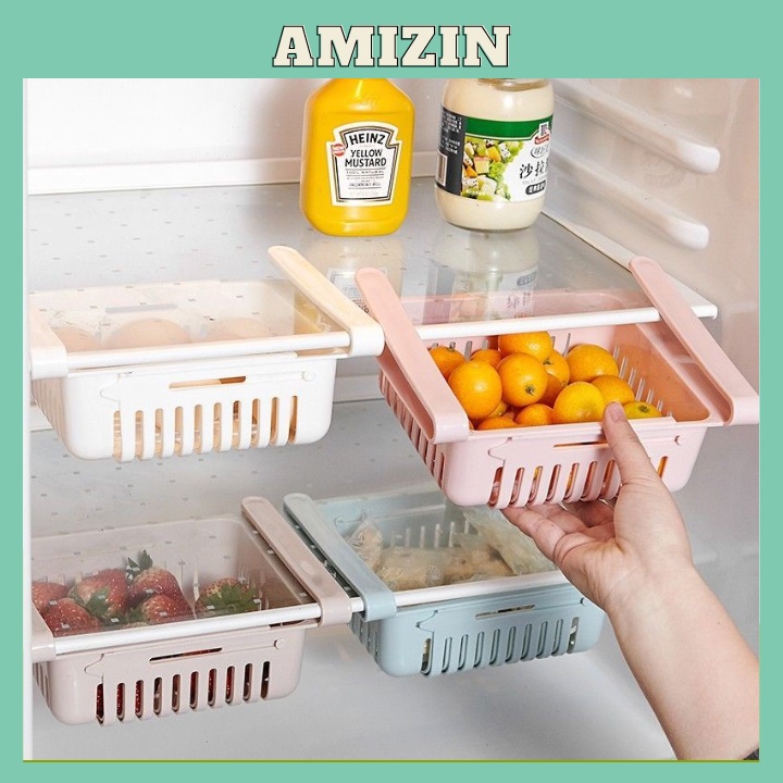 Rổ khay đựng đồ cài tủ lạnh thông minh tiết kiệm không gian loại 1