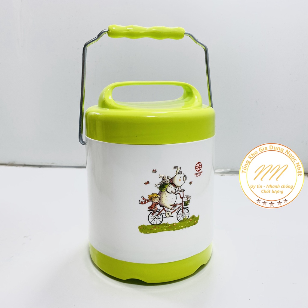 Cặp Lồng Cơm Giữ Nhiệt Lõi Inox 2 Ngăn - Cặp Lồng Việt Nhật Cao Cấp