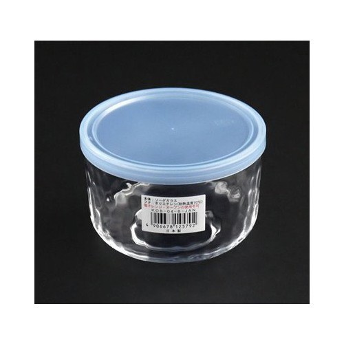 [Hỏa Tốc HN] Hộp thủy tinh kim cương có nắp đậy màu xanh 420ml Nội địa Nhật Bản