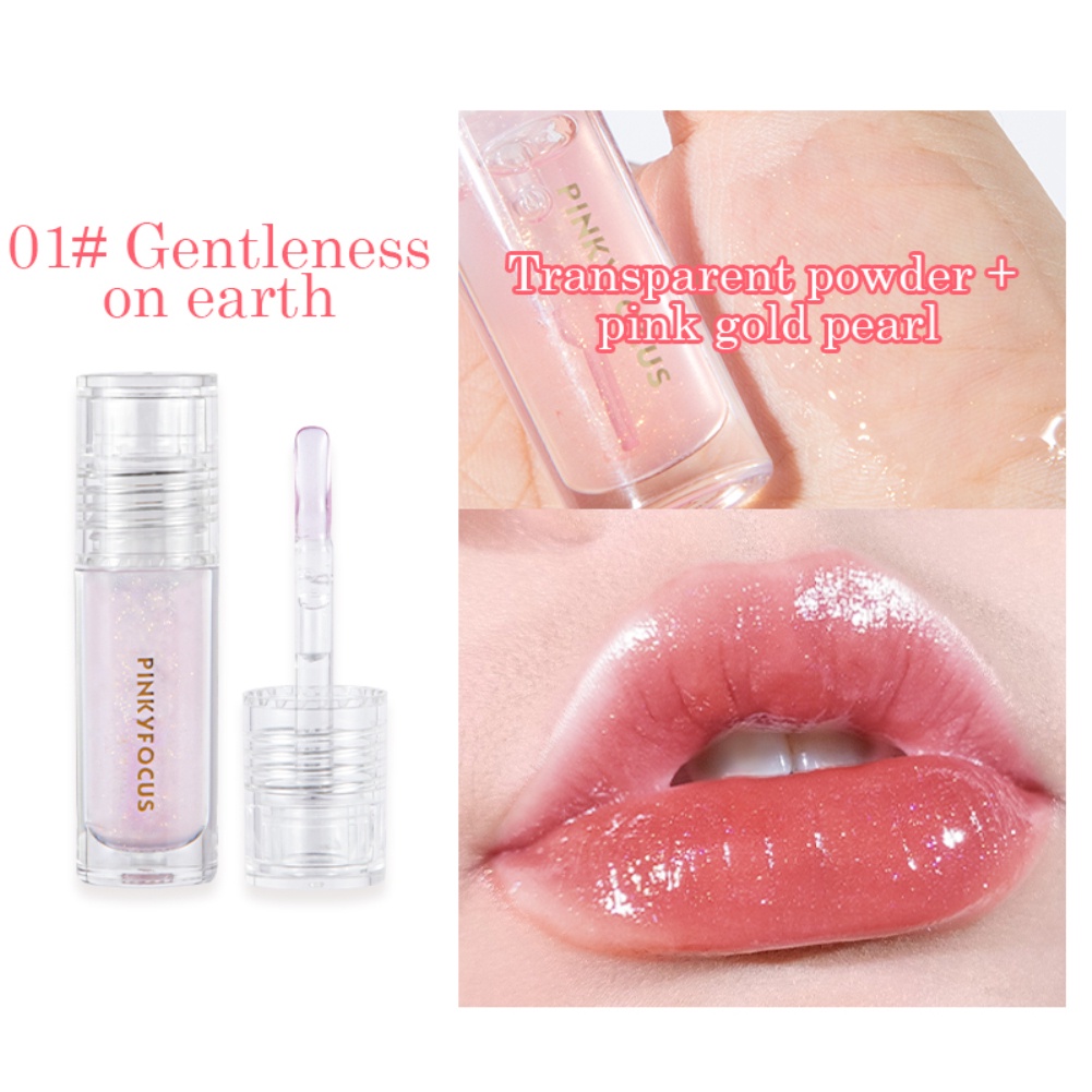 The Ultimate Lip Nourishment Lip Oil Transparent Lip Dew dành cho đôi môi dưỡng ẩm không màu, trang điểm cao cấp Châu Âu và Mỹ