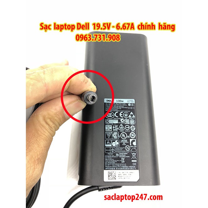 Sạc laptop Dell 19.5V 6.67A chính hãng