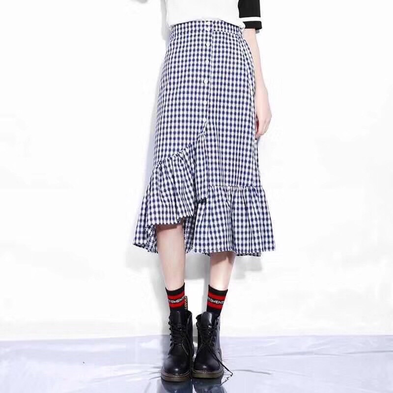 Bán sỉ chân váy kẻ đuôi cá | BigBuy360 - bigbuy360.vn