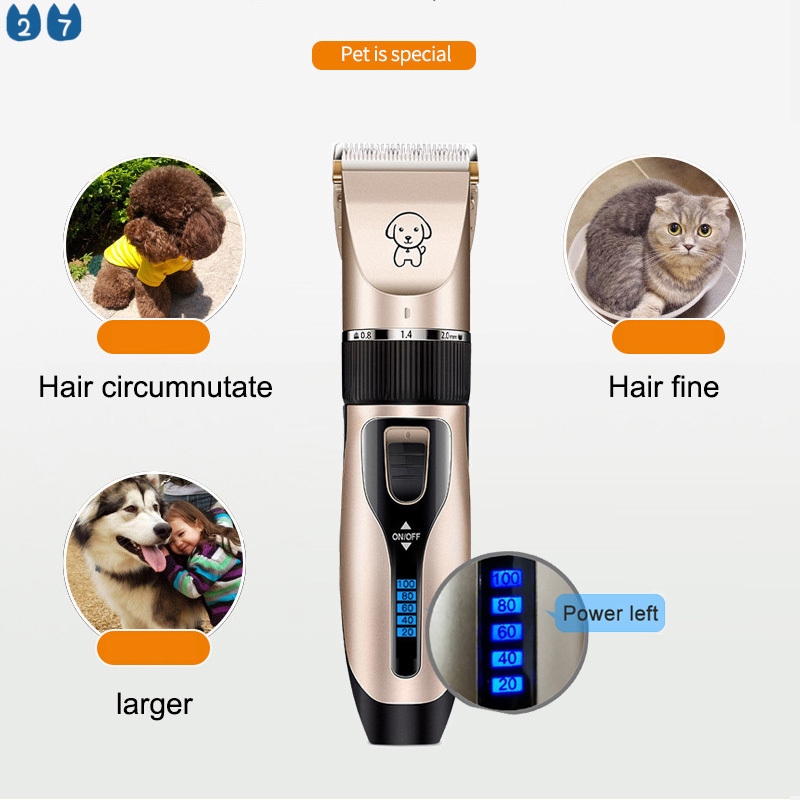 Bộ Dụng Cụ Cắt Tỉa Lông 27 Chạy Pin Chuyên Dụng Cho Thú Cưng Có Thể Sạc Lại Bằng Cổng USB