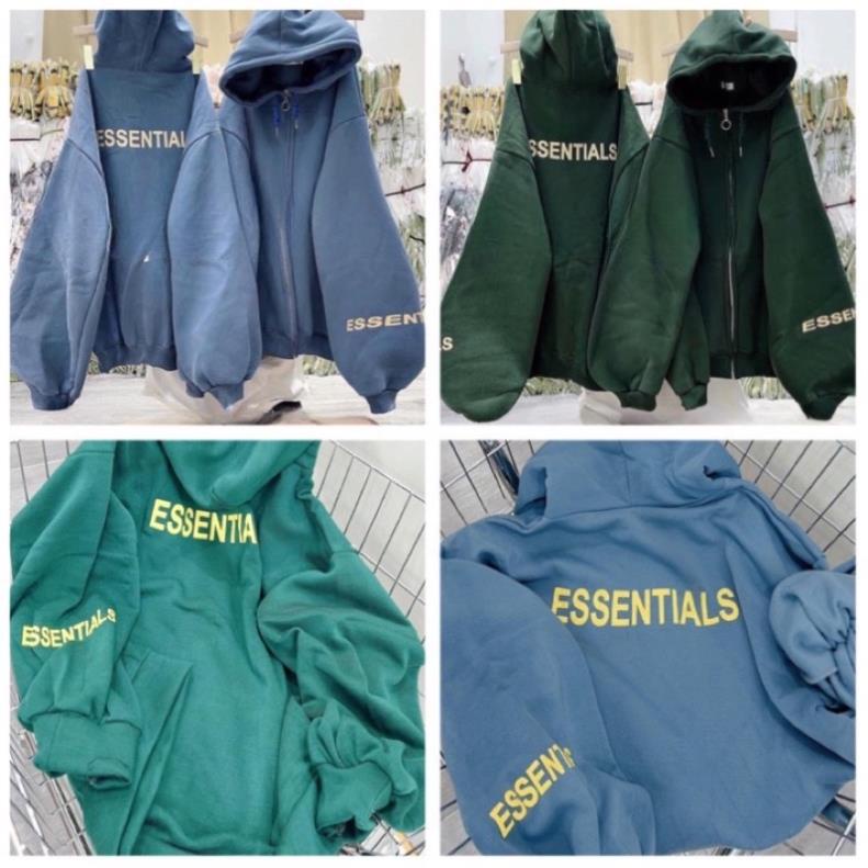 Áo Khoác Nỉ Mũ Hai Lớp Essen Chất Nỉ 2 Lớp Dầy Dặn, Form Rộng Dễ Mặc, Unisex Nam Nữ(Hàng Sẵn, Ảnh Thật)