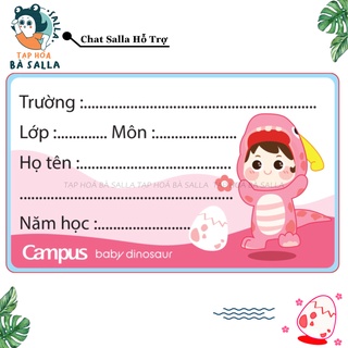 Nhãn Vở Zoo Campus [12 nhãn/túi]