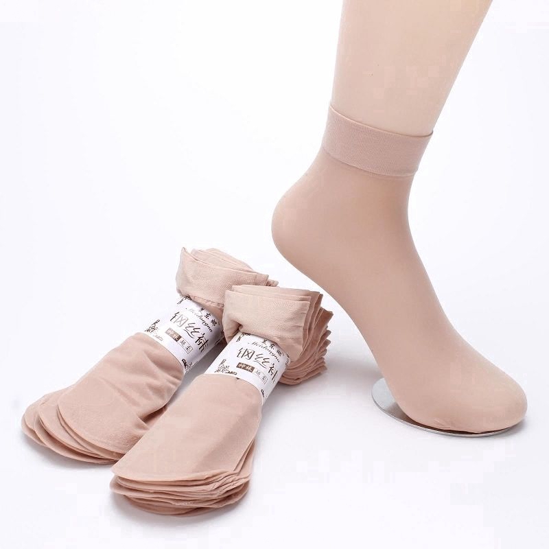Set 10 đôi vớ da xuyên thấu chống mòn hợp thời trang cho nữ