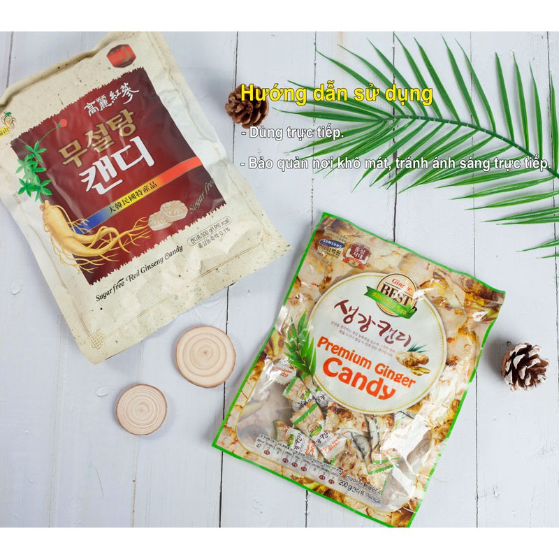 KẸO GỪNG HÀN QUỐC - 200g ĂN VẶT