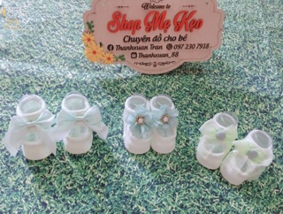 Sét giày tất nơ cho bé gái