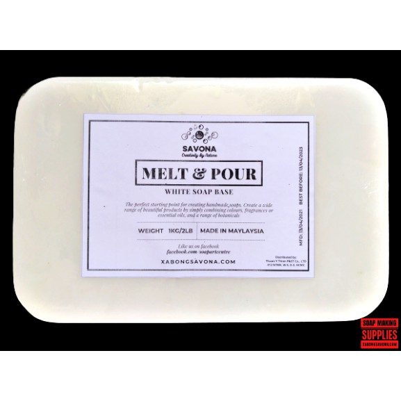 Phôi Xà Phòng Glycerin 100g - 500g - 1kg | Glycerin Melt &amp; Pour Soap Base 100g - 500g