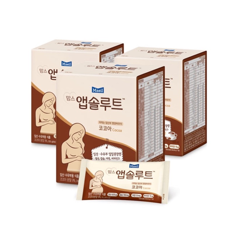 Sữa dành cho bà bầu Maeil Mom's Absolute Hàn Quốc (Bí Ngô - Cacao)