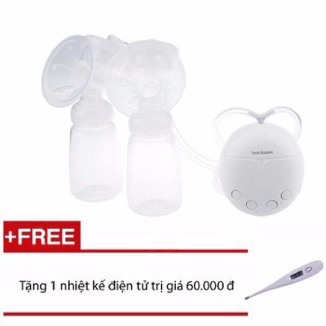 Máy hút sữa điện đôi Realbubee - Tặng nhiệt kế điện tử