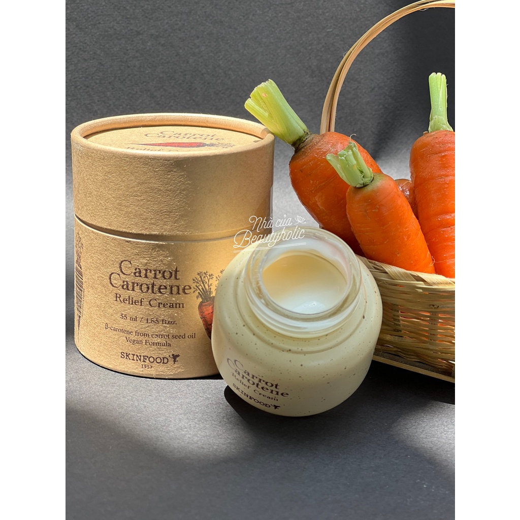 Kem dưỡng cà rốt SKINFOOD CARROT CAROTENE RELIEF CREAM