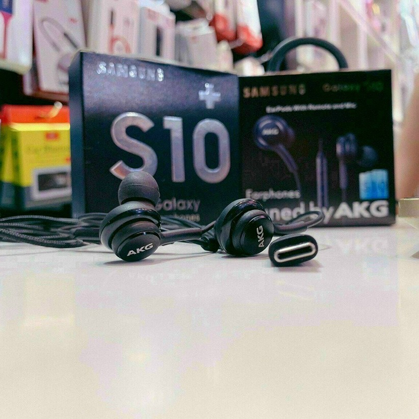 Tai Nghe Samsung Note 10, S20 AKG Dây Dù Chân Type-C Zin Chính Hãng + Tặng 4 Nút Tai Phụ