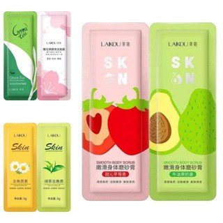 (NEW) Set 2 Gói Mặt Nạ Bùn Khoáng Và Tẩy Tế Bào Chết Laikou (Mẫu Sample Laikou)