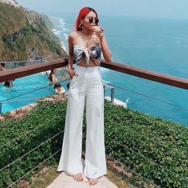 QUẦN TRẮNG SUÔNG ỐNG RỘNG 3 size kt