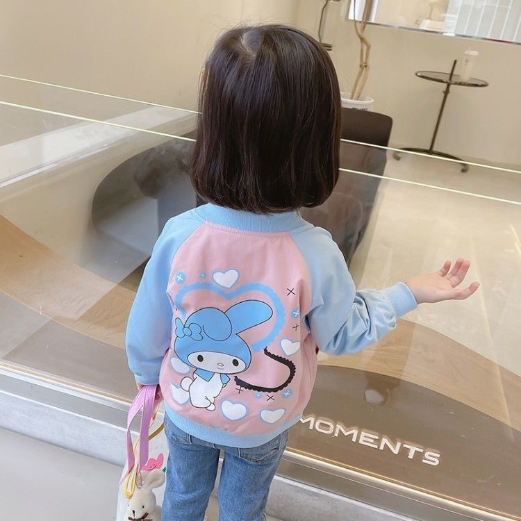 [Babycat] Hàng Có Sẵn Áo Khoác Bóng Chày Phong Cách Hàn Quốc Nhật Bản Thời Trang Xuân Thu Cho Bé Gái