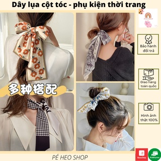 Dây buộc tóc bằng lụa đa năng phong cách hàn quốc thời trang cho nữ