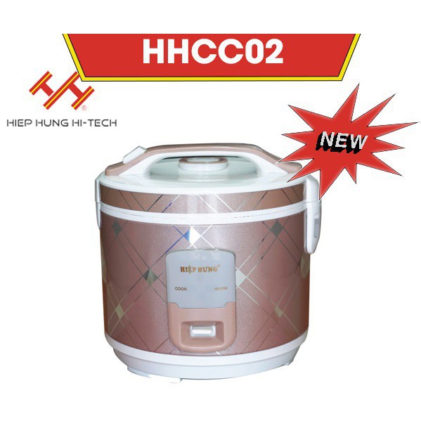 [HÀNG CHÍNH HÃNG] Nồi cơm điện cao cấp Hiệp Hưng HHCC02 1.2 Lít, bảo hành 12 tháng