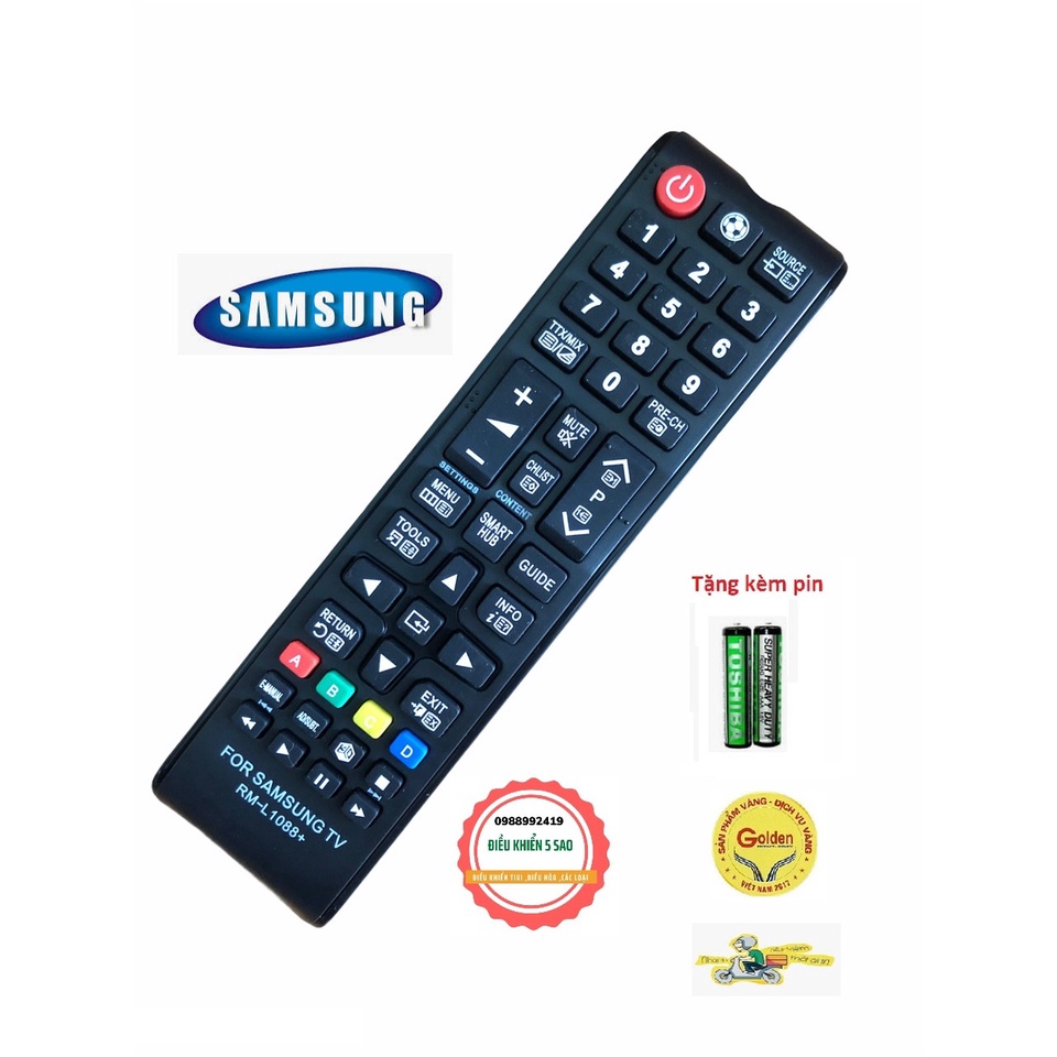 Điều khiển tivi SamSung  RM-L1088+  vào mạng smart internet loại tốt thay thế khiển theo máy  dùng