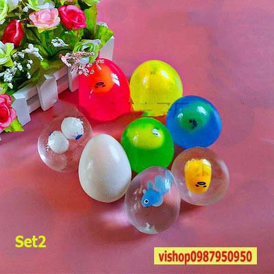 Gudetama combo set như hình slime đồ chơi mềm lens