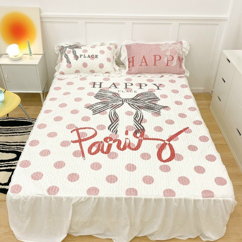 Thảm nỉ nhung trần đa năng, Ga nỉ trần phủ phối bèo ren công chúa đủ size