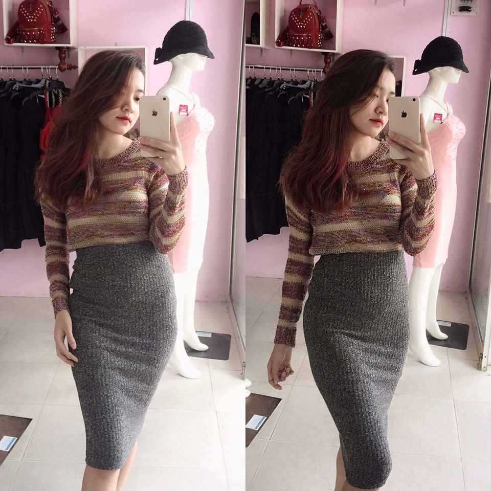 Chân Váy Bút Chì Len - Hàng Xuất Dư Xịn Forever 21