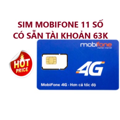 (SHOP CHUYÊN SỈ) SIM MOBIFONE 11 SỐ TK-63K NGHE GỌI NHẮN TIN (GIÁ ƯU ĐÃI) (SALE) (GIÁ SỈ)