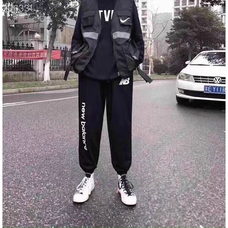 QUẦN JOGGER THỂ THAO NAM NỮ CHẤT VẢI NỈ NEW BALANCE CỰC ĐẸP