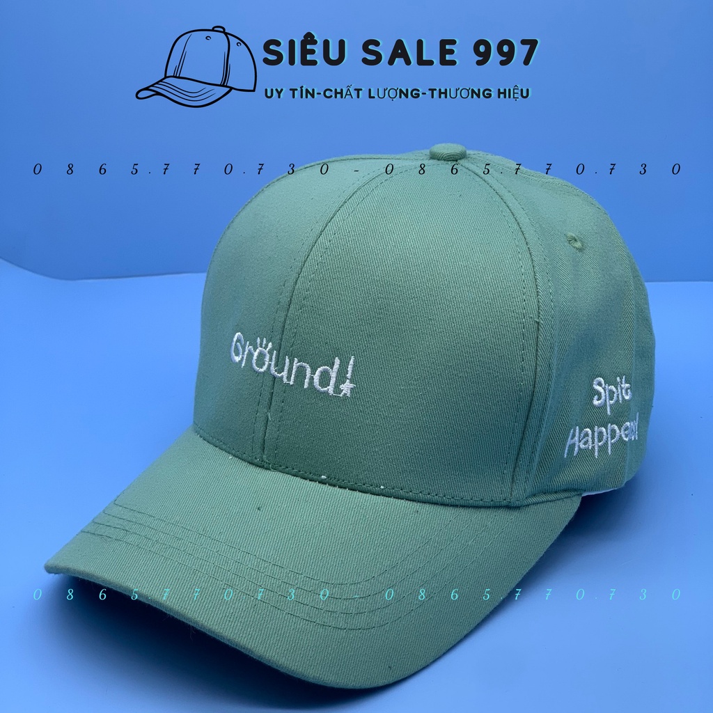 MŨ LƯỠI TRAI NAM NỮ THÊU GROUND!, NÓN KẾT PHỐI MÀU SIÊU ĐẸP HÀNG UNISEX