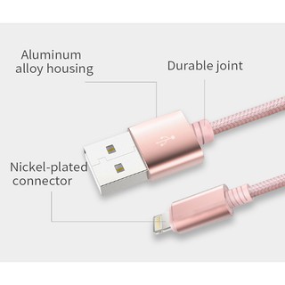 Cáp 2 cổng Lightning/USB C Rock Space RCB0477