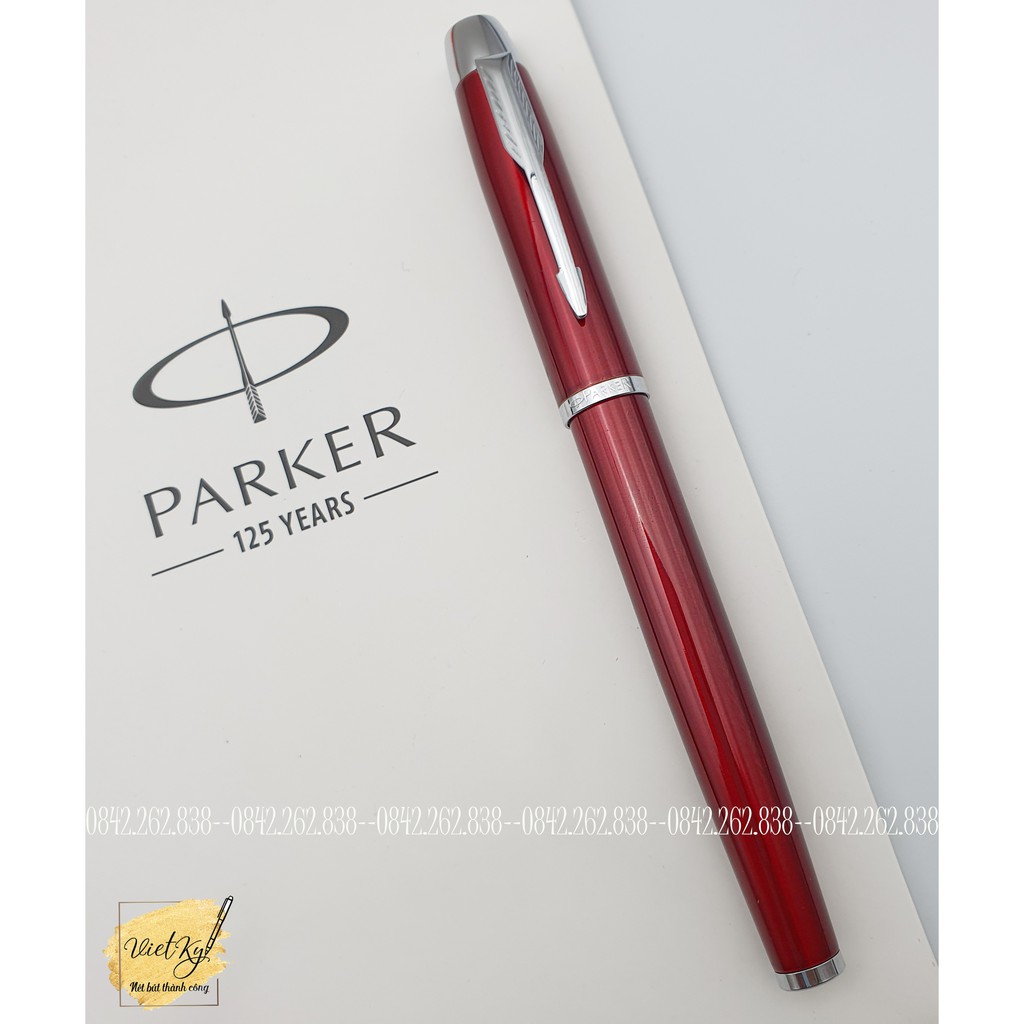 Bút Ký PARKER_IM [Đỏ Cài Trắng] - Miễn Phí Khắc Chữ, Logo & Tặng kèm Ngòi Ký