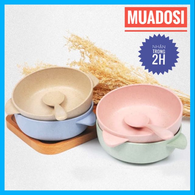Chén Ăn Dặm Kèm Muỗng Lúa Mạch Bowl Cho Bé