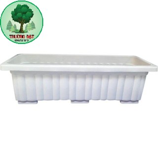 Combo 3 chậu chữ nhật trồng cây thông minh dai 63.5cm*22cm*19cm
