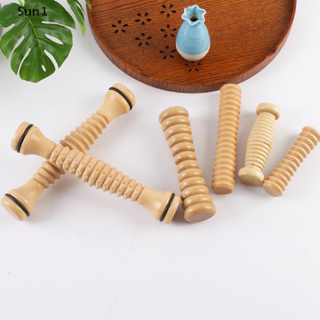 Sun1 &gt; Gậy Lăn Massage Cơ Thể Bằng Gỗ