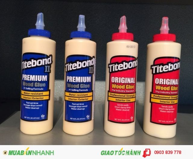 Keo dán gỗ Titebond Xanh 473ml ( nội ngoại thất )