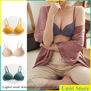 Áo Lót Đúc Su Lụa Đệm Mỏng, Không Gọng Tàng Hình Chống Lộ Viền 006