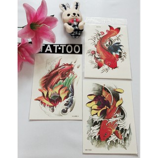 Combo 3 tấm hình cá chép bên hoa sen 15x22cm - Tặng ngay 1 tấm cùng size khi mua 2 combo