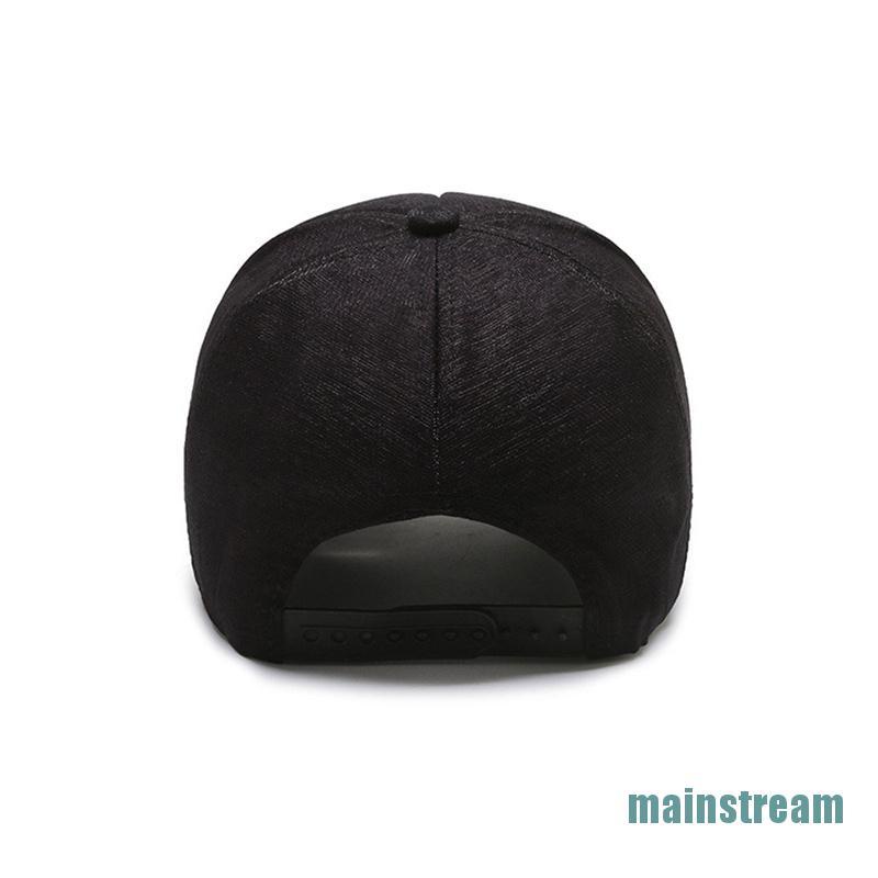 Mũ lưỡi trai cotton đính đá trên chữ D phong cách hip hop thời trang cho nữ