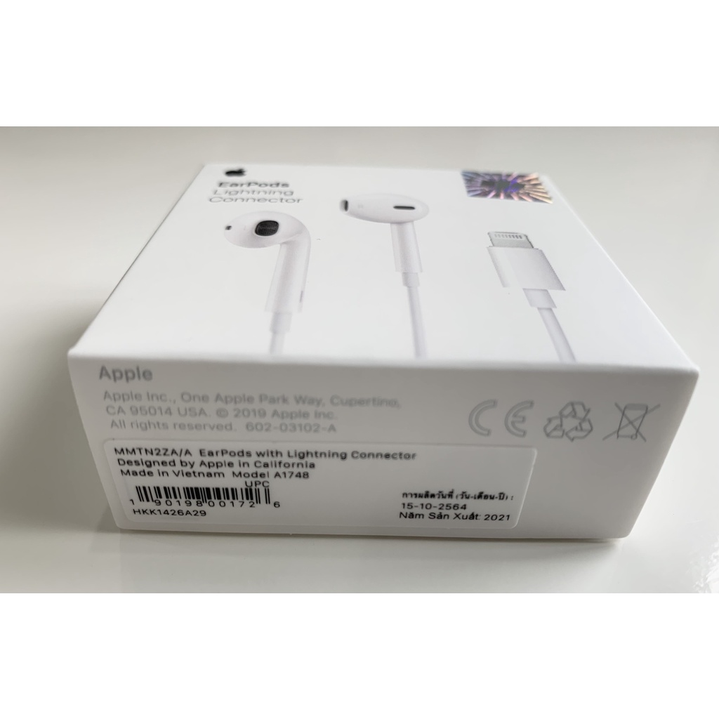 Tai nghe Apple EarPods with Lightning Connector MMTN2ZA/A - Hàng Chính Hãng