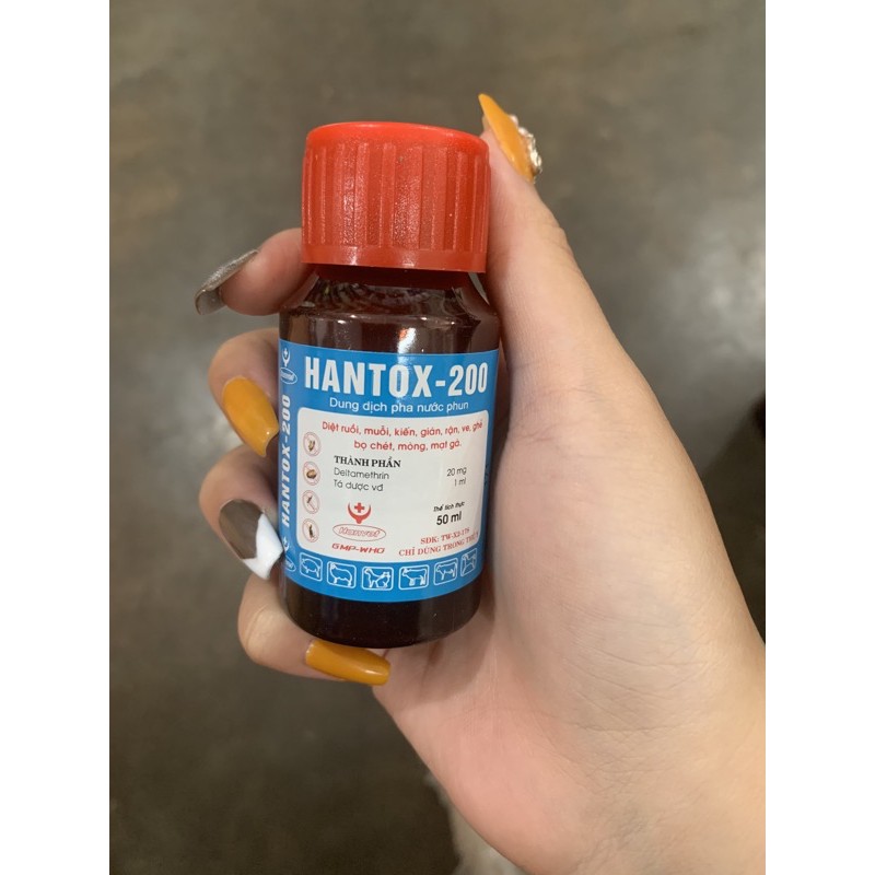 dung dịch hantox 200 diệt mạc gà, ve rận bọ chét