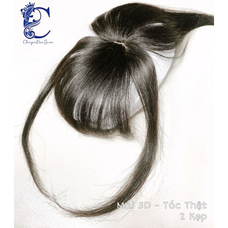 [Mã FAMARAL2 giảm 10K đơn 50K]tóc thật 100% mái che hói 3d mái dày loại 2 kẹp freeship 50k❤ hàng cao cấp