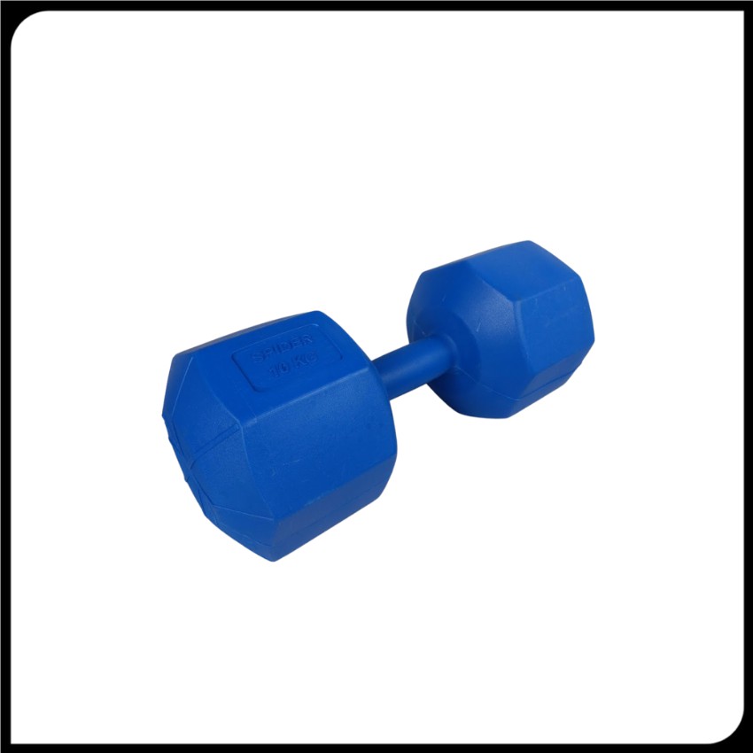 Tạ tay 10kg Bộ gồm 2 cái tạ đơn 10kg bát giác màu xanh